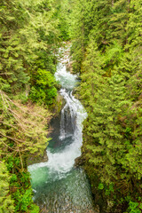 Fototapeta na wymiar Small mountain creek in Vancouver, Canada.