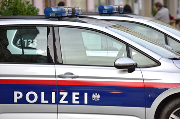 Polizei-Fahrzeuge in Österreich, Europa - Police cars in Austria, Europe. © Spitzi-Foto