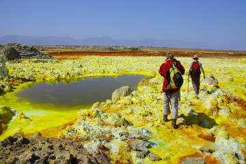 Paysage volcanique de Dallol en Ethiopie