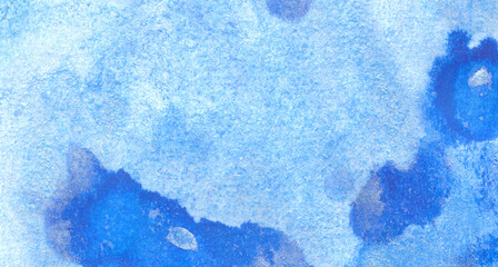 Abstract art background blue liquid paint watercolor technique illustration