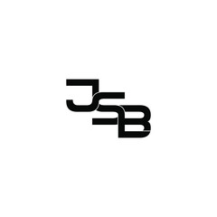 jsb letter original monogram logo design