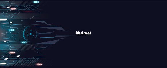 Technology background, color and waves of the future