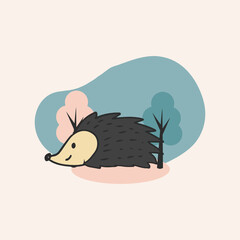 Animal forest cute illustration design