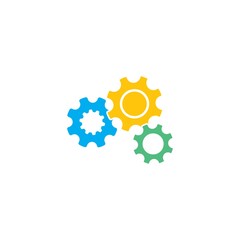 Gear  Template vector icon illustration