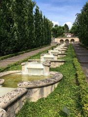 Brunnen Arcade im öffentlichen Wasserparadies in Baden-Baden