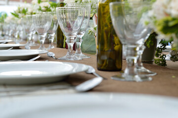table arrangement for a event or celebration