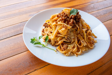 pasta with meat