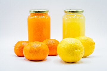 Lemons and Mandarins Mason Jar 1