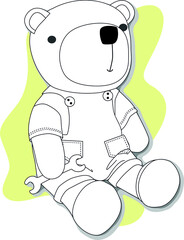 SOFT TOY Design for babies VECTOR ILLUSTRATION