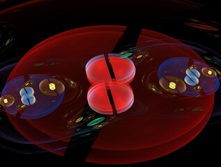 Imaginatory fractal background generated Image
