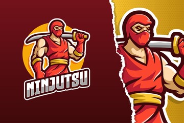 Ninja Mascot Logo Template