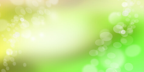 Fototapeta na wymiar abstract bokeh background Green and white 