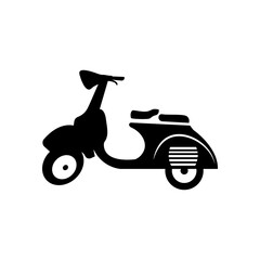Vespa scooter icon design template