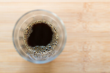Detalhes de café no copo americano (copo lagoinha)