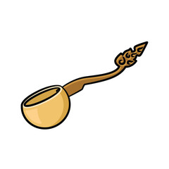 Dipper in drawing style isolated vector. Hand drawn object illustration for your presentation, teaching materials or others.