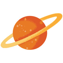 Illustration vector graphic of the planet. Perfect for the print product, sticker, education toys, ect.