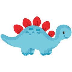 Illustration vector graphic of the cute dino. Perfect for kids' product, print product, sticker, educational toys