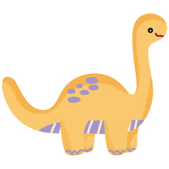 Illustration vector graphic of the cute dino. Perfect for kids' product, print product, sticker, educational toys