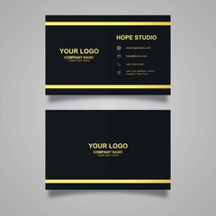 elegant gold business card design template