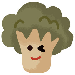 Illustration vector graphic of cute and funny vegetables. Perfect for the print products, kitchen stuff, sticker, food product, label, etc.
