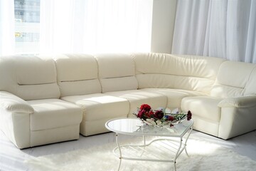 白いソファー設置ある会議室