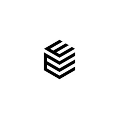 EE Abstract logo template design