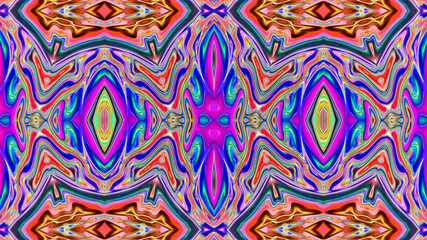 Abstract multicolored background with ornaments.