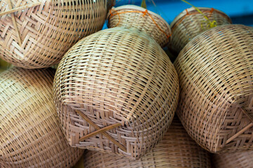 Handmade or crafts of handwork from bamboo.