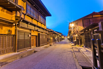 Sanmachi Suji is old town area of Takayama, Gifu, Japan.