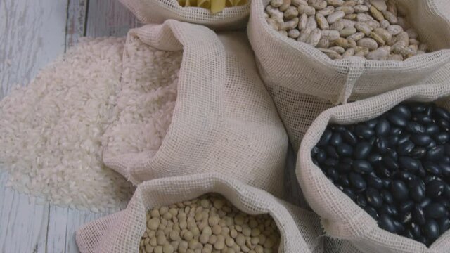 Granos y alimentos a granel comida saludable