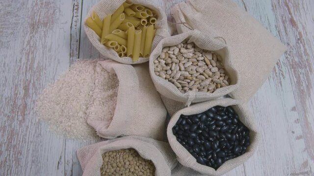 Granos y alimentos a granel comida saludable