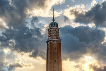 West Side Market during sunset in Cleveland Ohio
