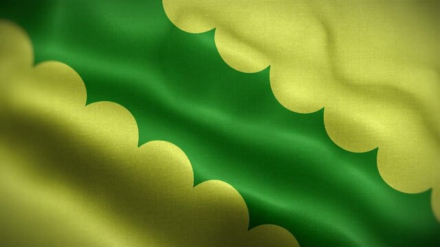 Vega Baja Puerto Rico Flag Loop Background 4K