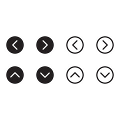 navigation line arrows vector icon