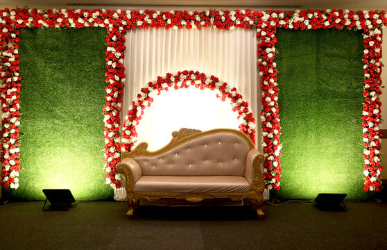 simple wedding stage decorations