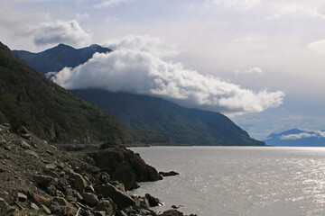 View on the Alaskan shoreline