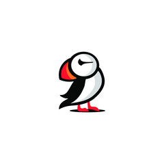 Puffin Bird Logo Animal Symbol Vector Graphic Art 
Business Company Template Logotype Sign Element Emblem Design Art Icon
