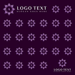 Creative Letter A to Z Logo Design Icon Logo Concepts Boutique, Editable in Vector Format in Black and White Color
