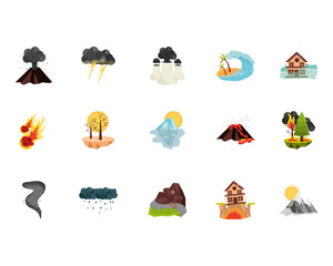 natural disaster icons