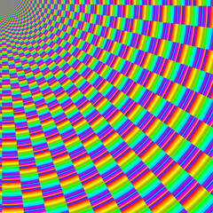 Obraz premium full spectrum color gradient spirals