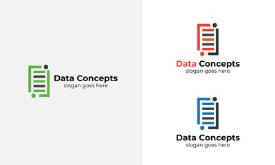 Data Concepts logo design Template 