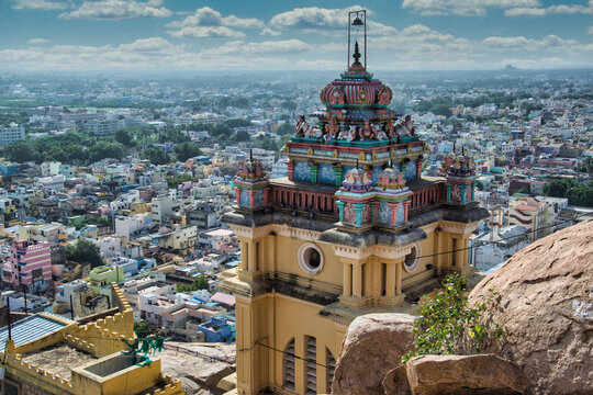 Rock fort is a prime tourist spot in Tiruchirappalli, Tamil Nadu, India