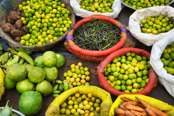 Fresh vegetables on Indian market