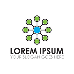 molecule vector , science logo vector