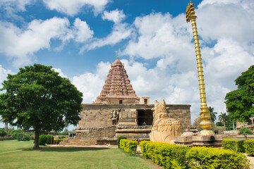 The Shiva temple in Gangaikonda Cholapuram is recognized as UNESCO World Heritage site, Tamil Nadu,...