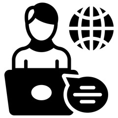 A modern style icon of global student