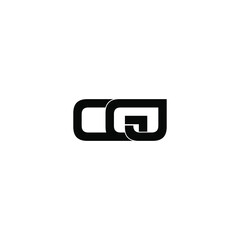 cgj letter original monogram logo design