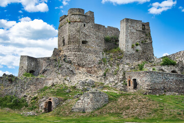 Fototapeta na wymiar Medieval ruins of the Levice castle, Slovakia