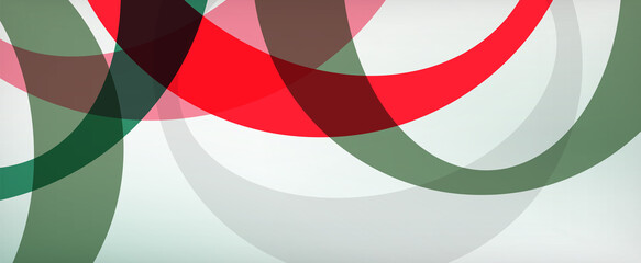 Obraz premium Ring geometric shapes, o letter repetition wallpaper. Abstract background for business or technology presentations, internet posters or web brochure covers