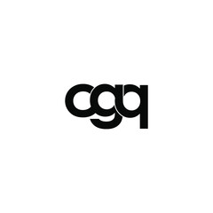 cgq letter original monogram logo design